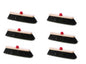 Set 6 Scope Industriali da Esterno 27,5cm - Setole Rigide PVC per Giardini e Vialetti