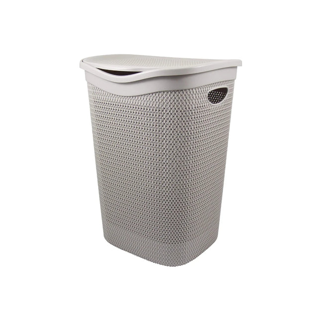 Portabiancheria 55L Tortora Ventilato Coperchio