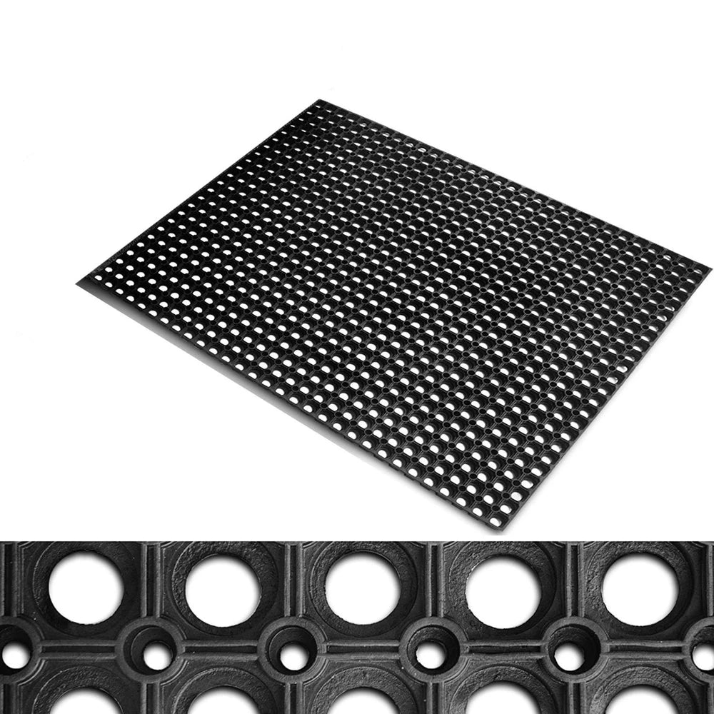 Rubber Compos Doormat with Holes 50x100 cm