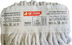 3-piece replacement kit for professional cotton mop with band, 400g, + 1 mop clip, white