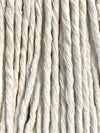 3-piece replacement kit for professional cotton mop with band, 400g, + 1 mop clip, white