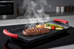 Euronovità EN-22134 Grill Pan, Stone, Black, 36x24x3 cm