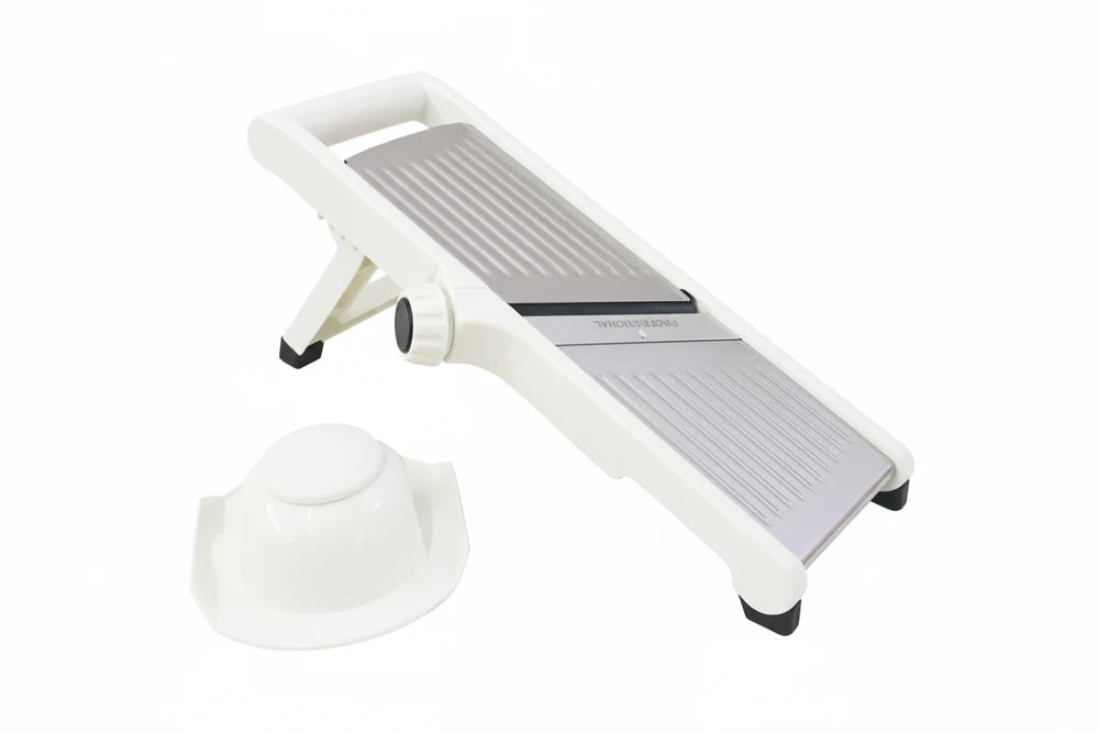 Mandolina Affettaverdure Acciaio Inox Regolabile Salvamano