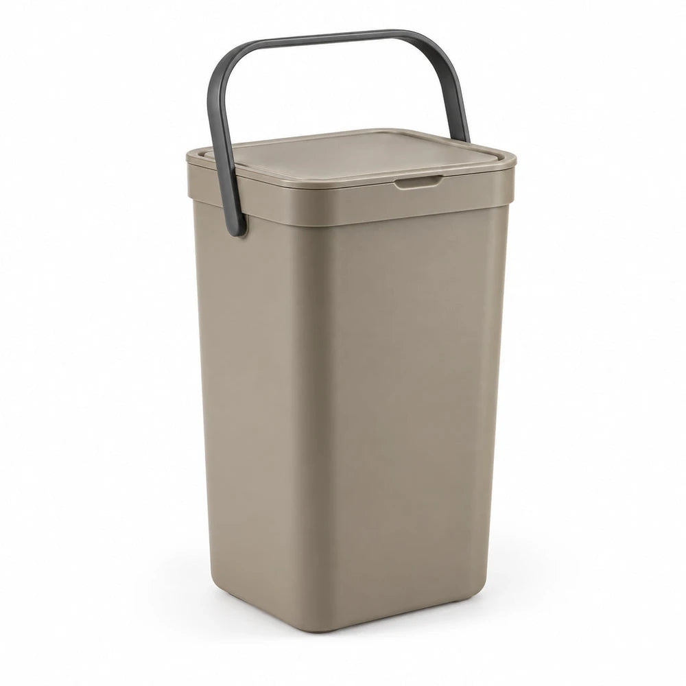 Poubelle suspendue Gino 12L - Poubelle de cuisine bio, 2 couleurs
