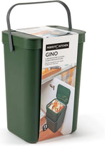 Pattumiera Umido da Appendere 12L Gino - Bidone Organico Cucina 2 Colori