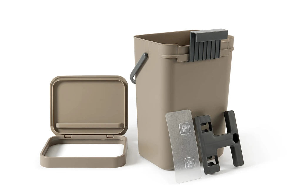Perfect HANGING WASTE BIN FOR WET / ORGANIC WASTE - GINO collection - 12 lt. 2 Colors