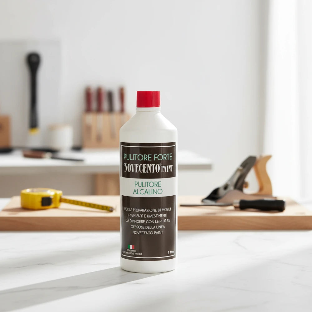 Novecento Paint Nettoyant Alcalin Puissant 1L - Dégraissant Professionnel Concentré pour la Préparation des Surfaces