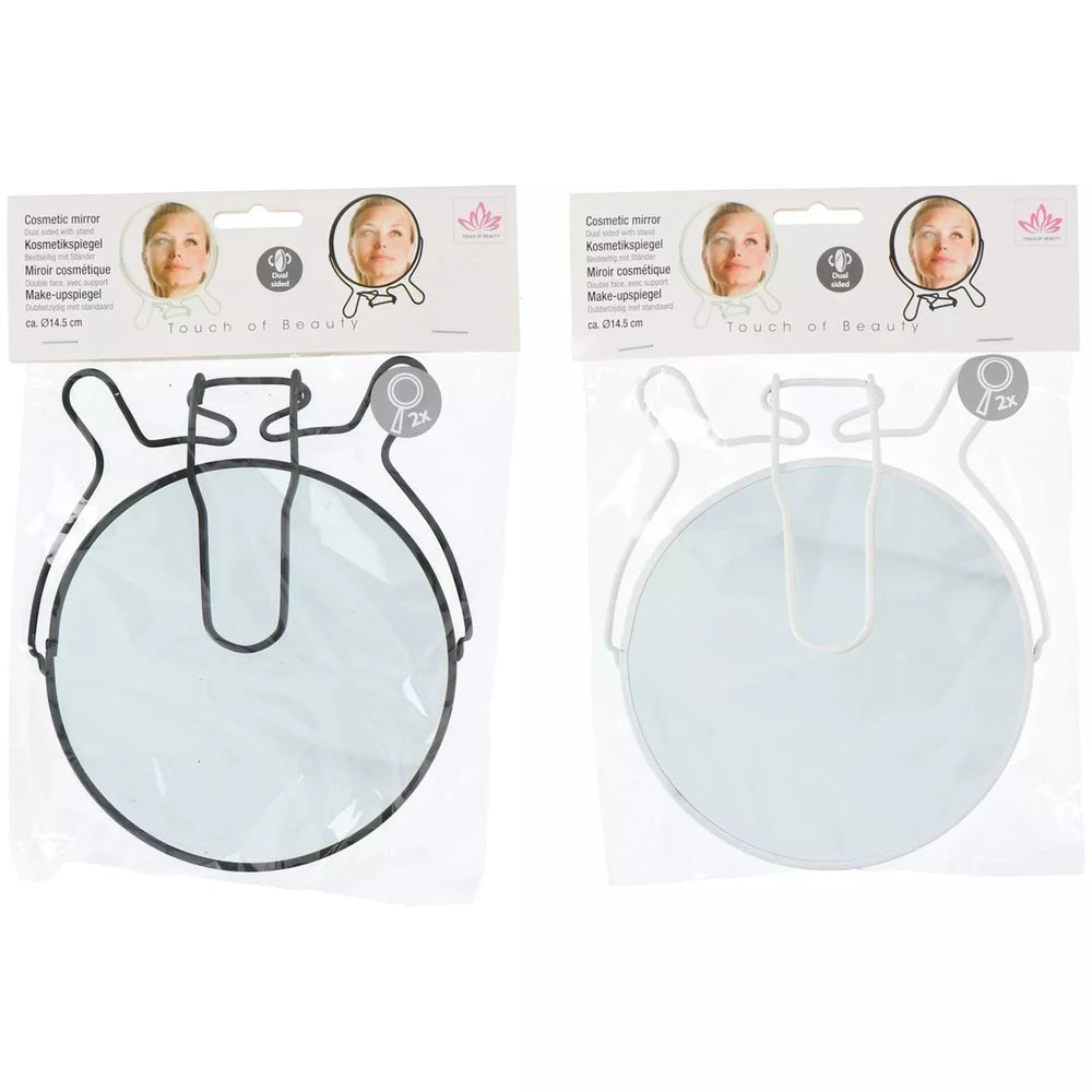 Specchio Cosmetico Rotondo 15,5×18 cm – Compatto per Trucco e Cura