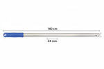 FERCASASHOP - 140 cm aluminum handle with hole for mops, floor squeegees, and mop clips. Made of high-quality aluminum.