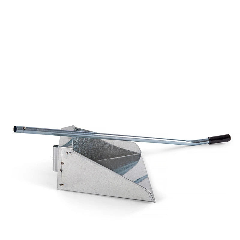 Galvanized Garbage Can with Iron Handle, 76 cm high.
