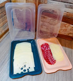 Set 4 Contenitori Salumi Formaggi 25x17cm Impilabili