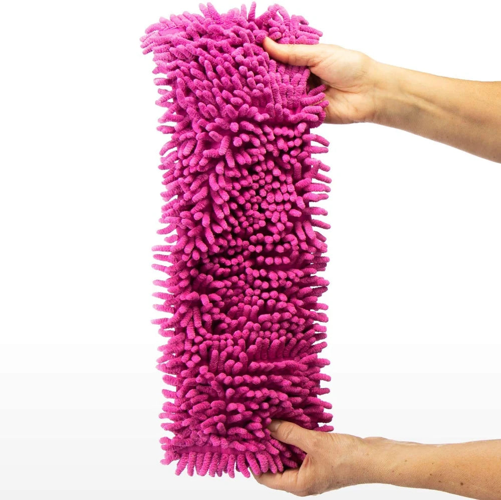 Balai attrape-poussière avec manche extensible + chiffon de rechange