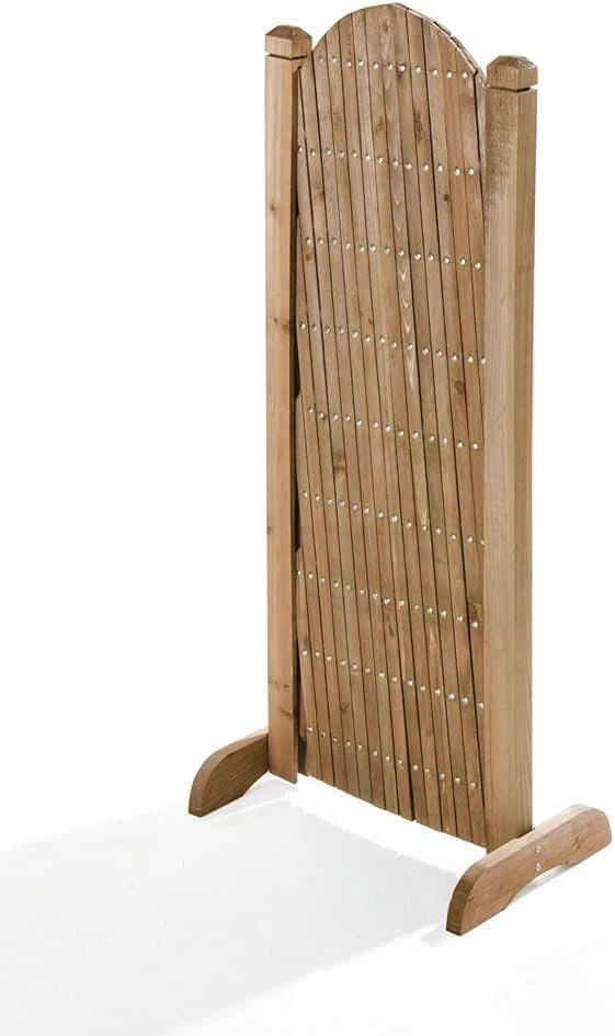 FERCASASHOP - Flexy Grill, Wooden Grill Extendable up to 150 cm and 103 cm High, Cherry Color, Extendable Grill for Outdoor Furniture, Separator, Self-Supporting Fence
