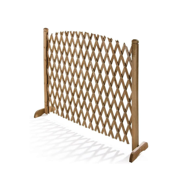 Barbecue flexible en bois, extensible jusqu'à 150 cm de hauteur (103 cm).
