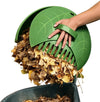 Kinzo Set Raccogli Foglie 2 Pezzi – Pala + Rastrello Plastica ø36 cm con Manico Ergonomico