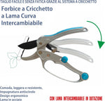 Forbici Giardino per Potatura a Cricchetto