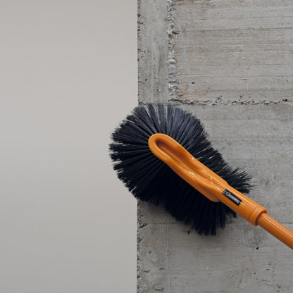 Levaragnatele, Plastica, Zucca/Ghiaccio/Setola Grigio, 19x13x35.0 cm