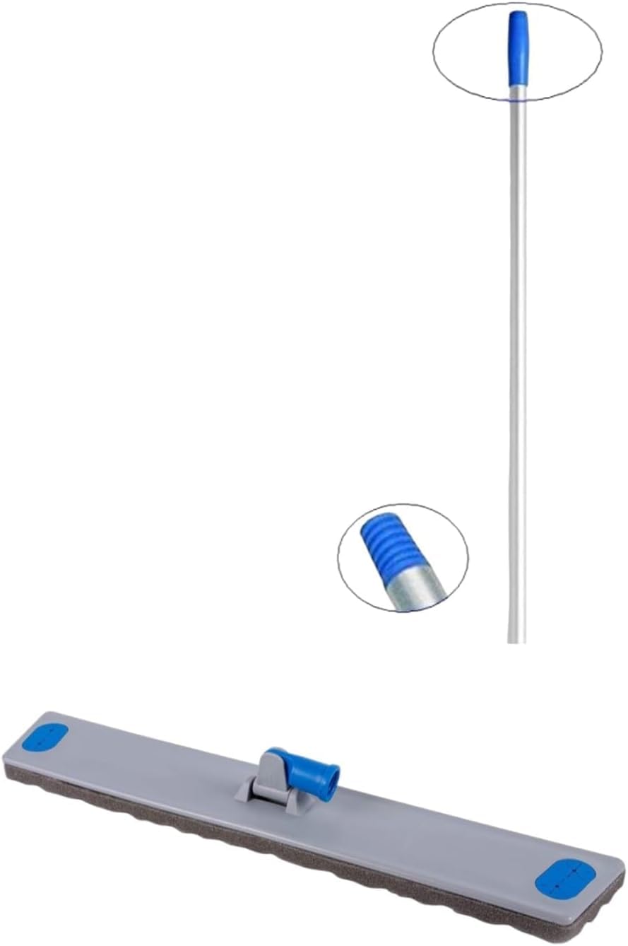 Spazzolone Industriale professionale per Pavimenti, 60 cm, con Manico in Alluminio 140 cm