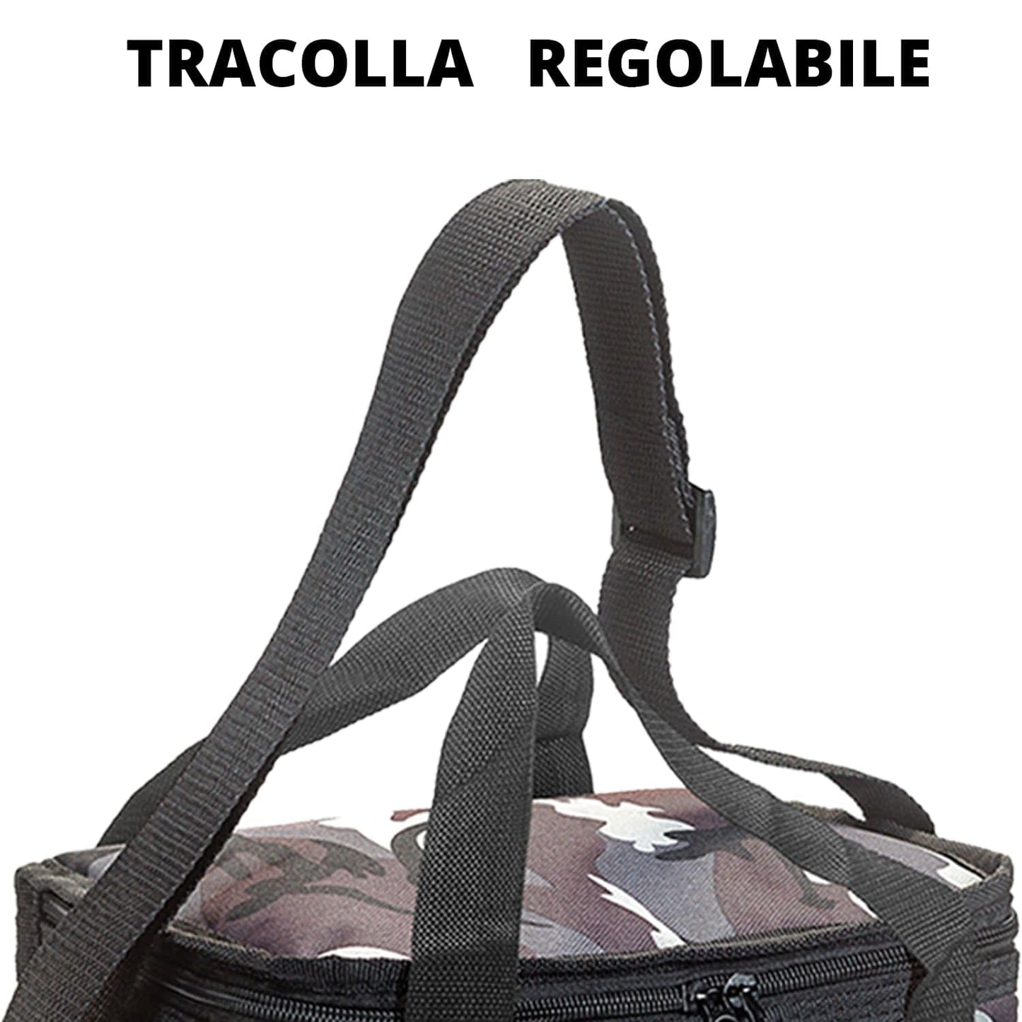 UNIFLAME SRL (FLA) - Sac isotherme militaire L. 15 l 025172, imprimé lettres, multicolore, 123