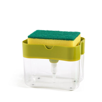 Dispenser Dosatore Sapone Piatti con Spugna Abrasiva - 600ml Perfetto