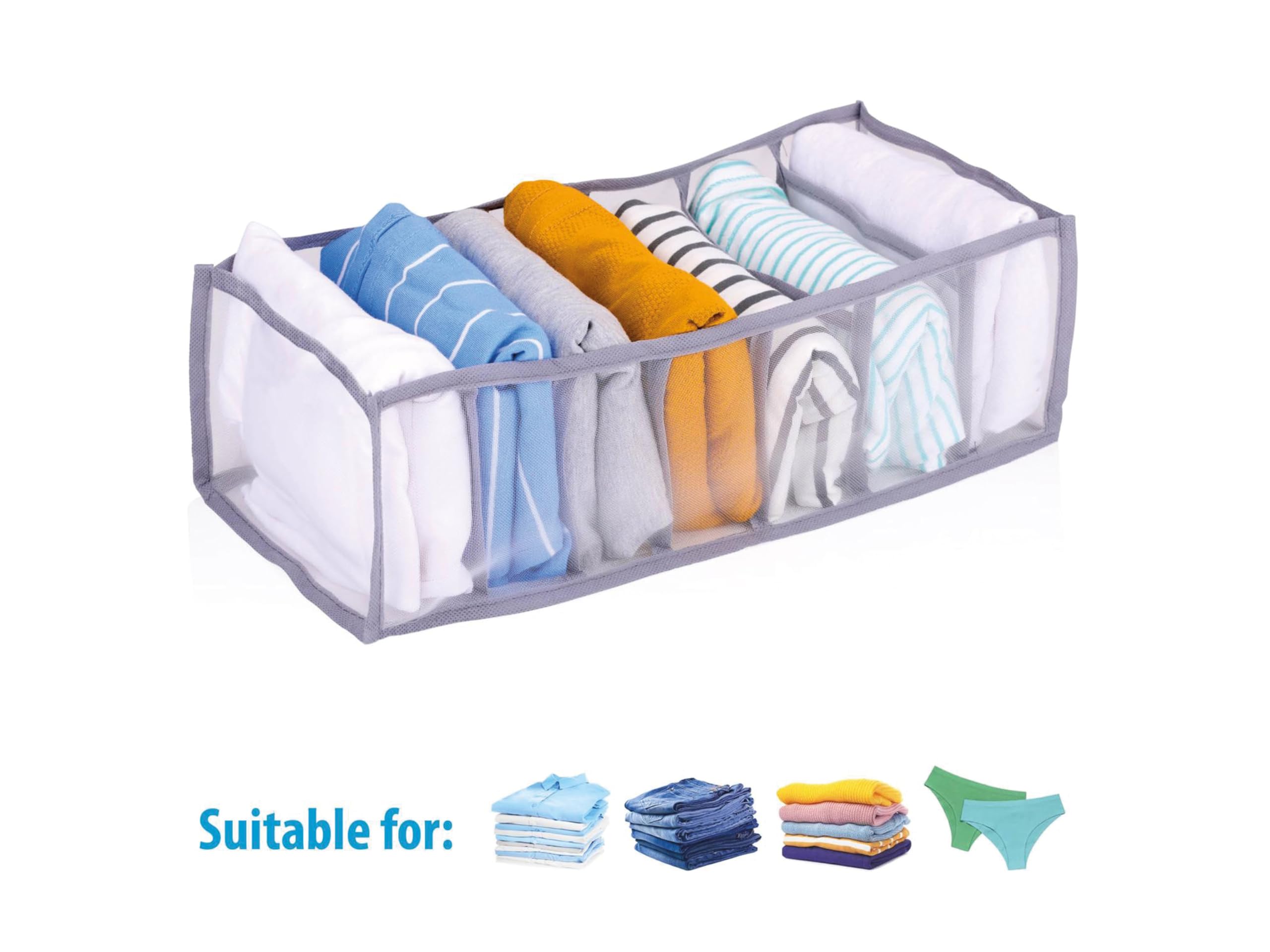 Organizer Alpina 7 Scomparti 36x17x12cm Armadio Cassetti