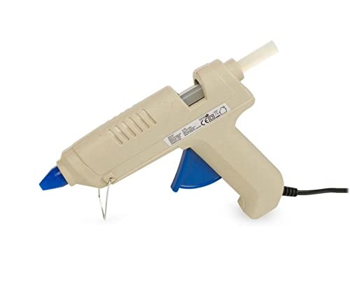 PISTOLA COLLA A CALDO 40 W PISTOLA INCOLLATRICE CON 6 COLLA STICK TRASP. DA 11X200 MM+ 2 COLLA STICK 11X100 PER USO ESTERNO