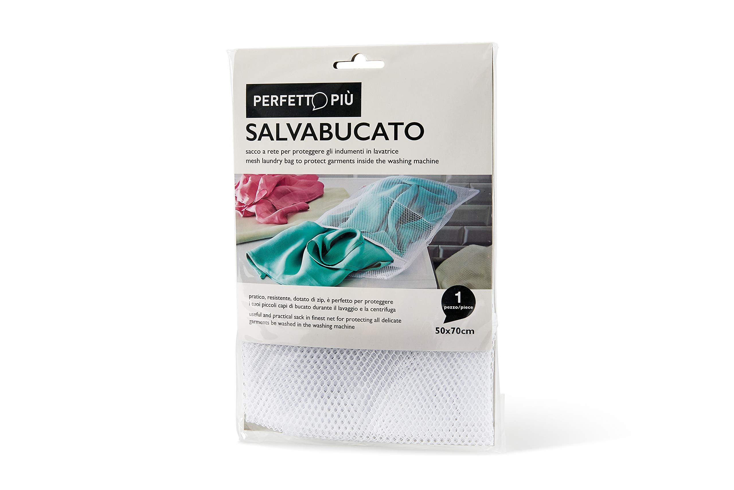 Sacco a Rete Salvabucato con Zip 50x70 cm – Perfetto