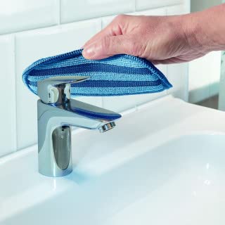 Set 2 Spugne Microfibra Bagno Double Face - Lato Abrasivo e Delicato - Antigraffio Professionale