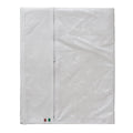 FercasaShop Telo Coprilavatrice in PVC Impermeabile 60x60x80 cm con Cerniera Frontale, Copertura Antipolvere per Lavatrice e Asciugatrice a Carica Frontale, Bianco