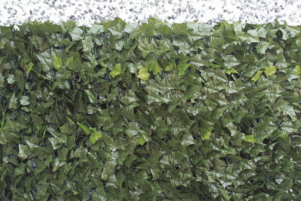 FercasaShop® Artificial Ivy Hedge, 1x3 meters, Dark Green, Privacy Screen for Balcony and Garden