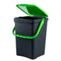 Ecoplast, Waste Separation Bin, Book-Type Opening, Flexible and Non-Deformable, Resistant to All Temperatures, Ideal for Indoor and Outdoor Use, 50 L Capacity, Made in Italy