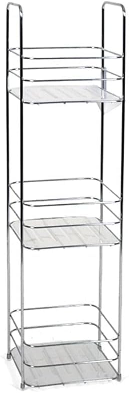 Mensola Bagno Acciaio 3 Ripiani 63cm - Portaoggetti Doccia Salvaspazio