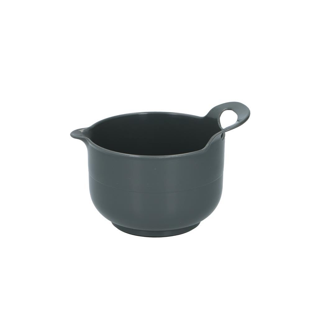 Set di 4 ciotole antiscivolo, in plastica, colore: bianco