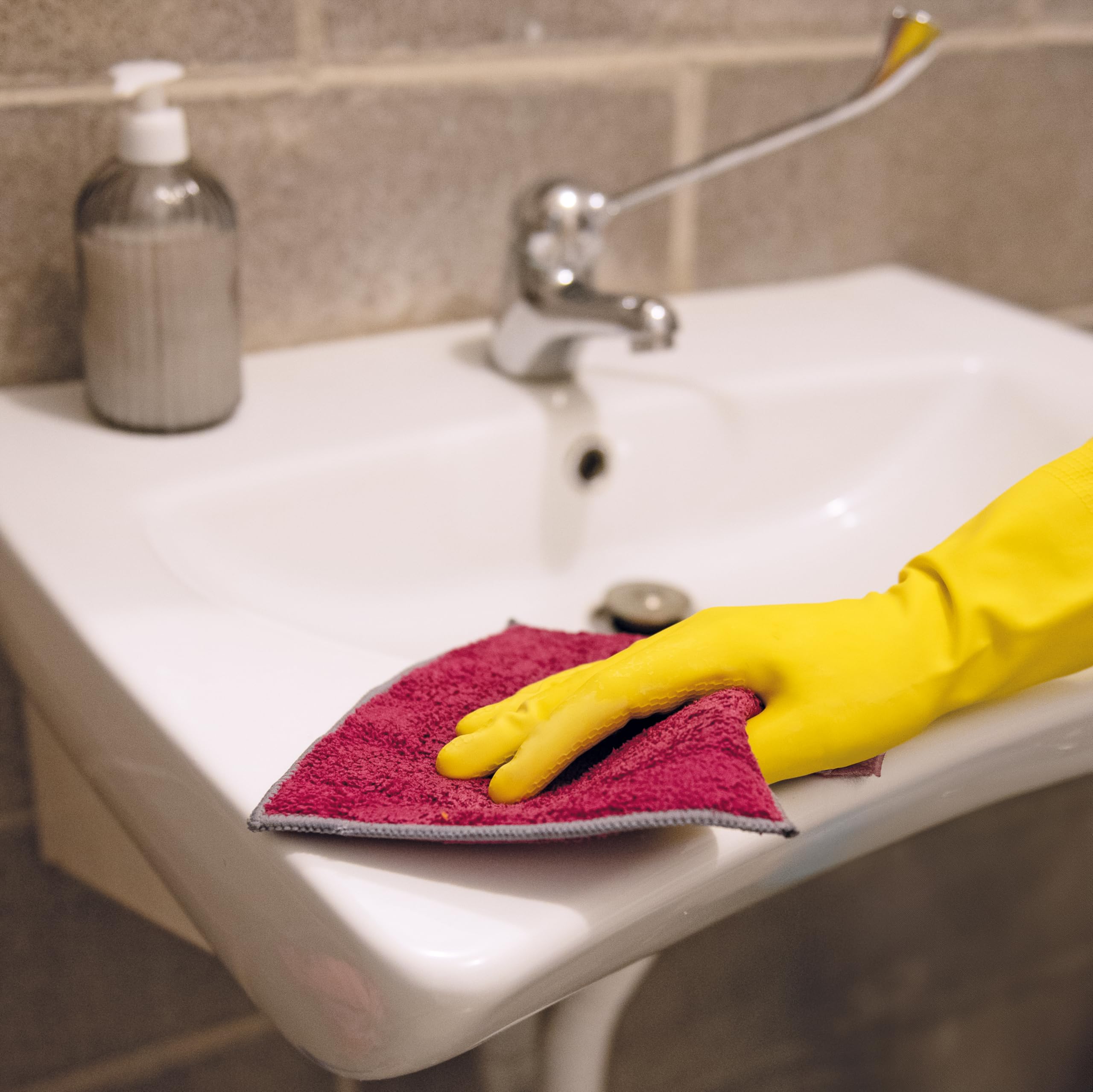 Ultrafibre Bath Cloth, Fabric, Avio/Powder, 17x21x0.5 cm