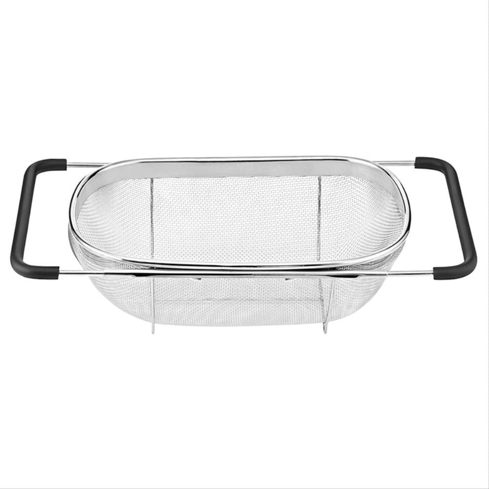 Scolapasta estensibile in acciaio inox a forma di ciotola scolapiatti da cucina per frutta e verdura