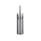 GEDY G-Oriente Chrome Toilet Brush, Dimensions and weight: 37X9.5X9.5 CM &amp; 0.356 KG, Toilet brush made of stainless steel, Toilet brush designed by R&amp;S Gedy, 2-year warranty