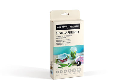Coperchio Silicone Coll. Sigillafresco - conf. 6 Pezzi - Varie Misure