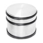 Door Stop, Floor Door Stop, Stainless Steel, Scratch-Resistant Rubber, Windows, Round, Metal, Silver 75x90x90 mm kg.1.10