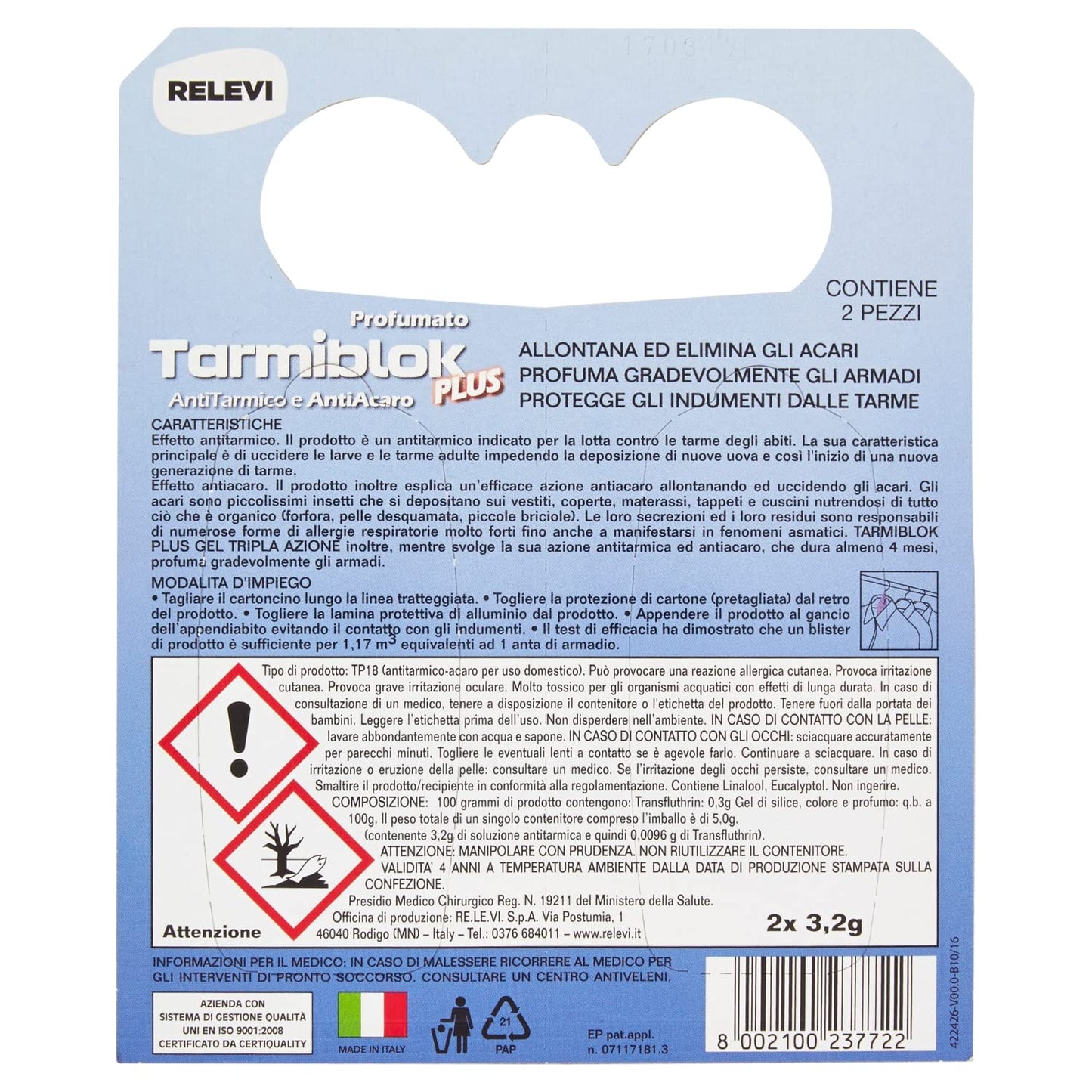 Relevi Tarmiblok Plus Scented Lavender 2 x 3.2 g
