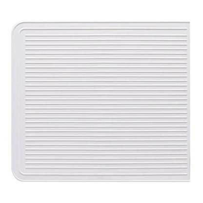 Tappeto Piano Lavello, Gomma, Bianco, 40 x 36 cm