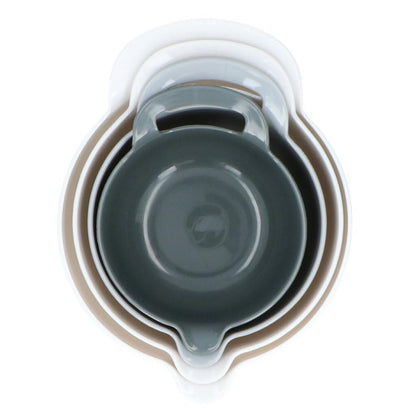 Alpina 8711252179773 Lot de 4 bols antidérapants en plastique blanc