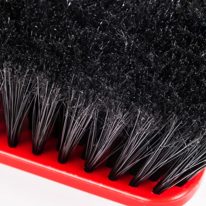 Scopa per Interni Testa Rossa - Economica in Nylon per Tutti i Pavimenti, Ideale per Piastrelle, Colore Rosso