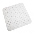 Tapis de douche carré antidérapant LUX en caoutchouc, blanc, 54 x 54 cm