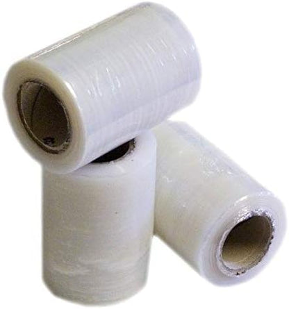 Film Estensibile Trasparente 100mm 300g - Pellicola Imballaggio 6 Rotoli per Pallet