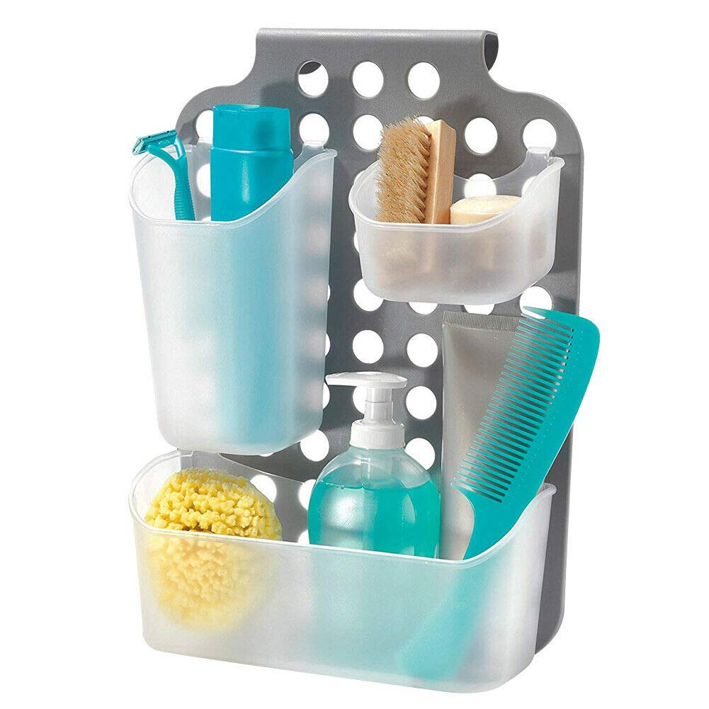 Lifetime Cabinet Door or Door Hook Storage Organizer Bathroom Kitchen Space Saver with 3 Compartments Size 38 x 28.5 x 9.5 cm