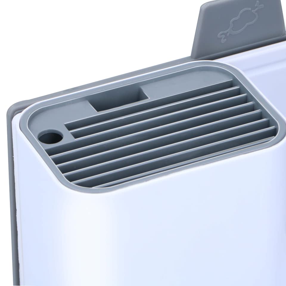 Rangement de cuisine avec planches à découper, 34 x 13 x 23 cm, compatible lave-vaisselle, blanc