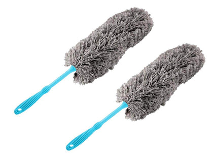 Piumino, Microfibra spolverino, Piumino per la casa,dell'automobile, condizionatore d'Aria, Spazzola Polvere, Spazzola di Puliscipersiane, (Colore: Grigio)