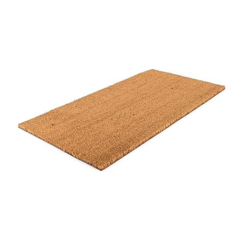 zerbino in cocco naturale tinta unita fondo in gomma