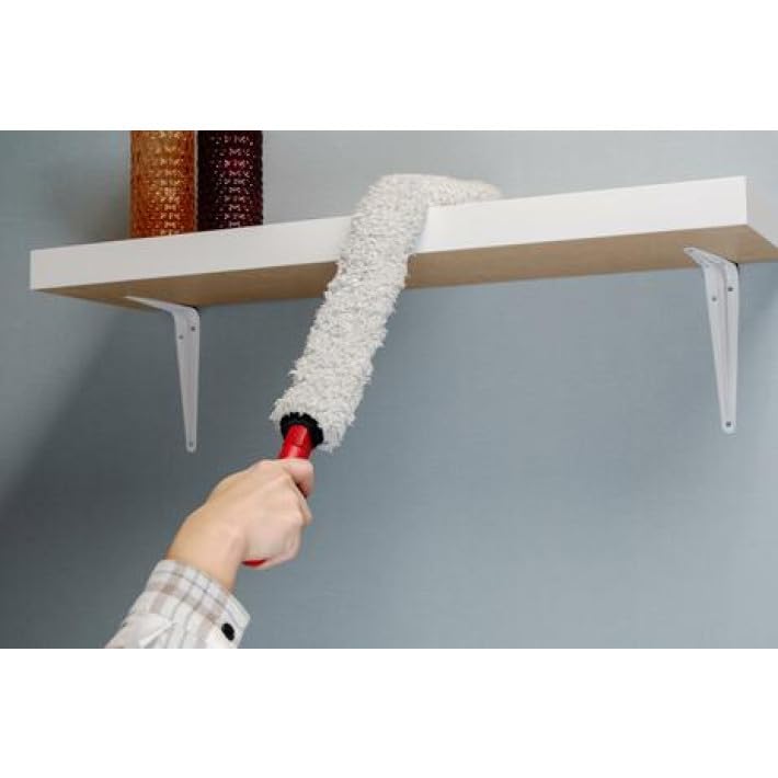 Brosse à radiateur en microfibre - 75 x 7 cm, facile à nettoyer dans les zones difficiles d'accès