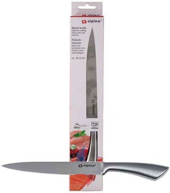 Coltelli Professionali Alpina in Acciaio Inossidabile: Mannaia, Coltello da Carne e Set 2 Pezzi